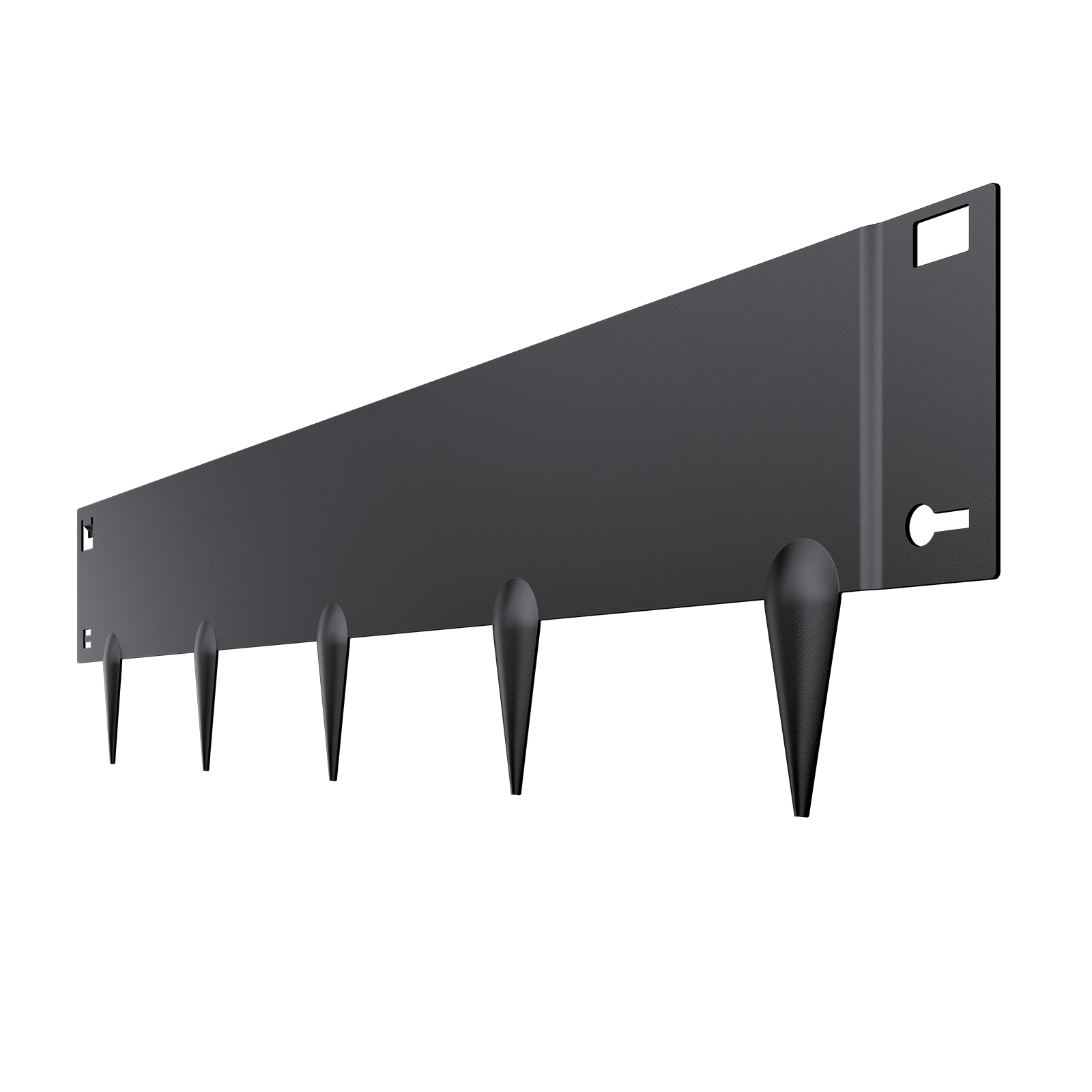 Steel Landscape Edging 5 Packs 39x5in Rust-Resistant Edging Border Black_voghion.com